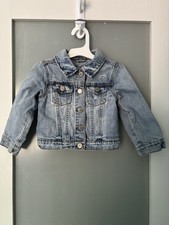 Gap Kids Distressed Denim Jacket 3T Light Wash Jean Jacket