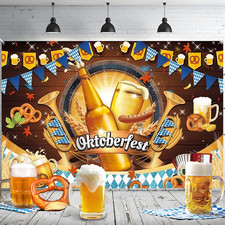 Oktoberfest Party Deko, Banner 180 * 110 cm Oktoberfest Foto Requisit Banner für