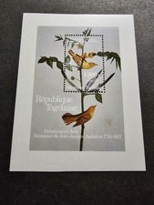 Stamp Togo The Birth Of J.J. Audubon Block No. 239 New ** MNH 1985