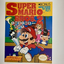 Super Mario Bros 2 Partes 1 y 2 Inside Out Tip Book Nintendo Power Magazine 1989