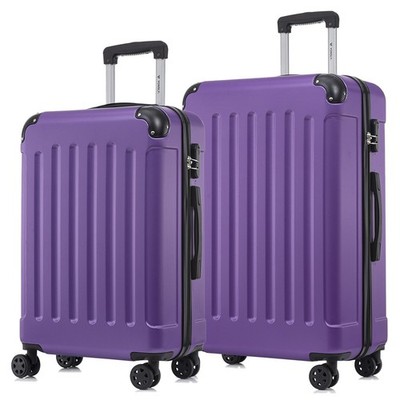Koffer Suitcase Set,Trolley Reisekoffer,Rollkoffer Handgepäck mit 4 Rollen 360°