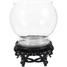  Large Plastic Fish Bowl Tank for Goldfish Clear Aquarium Desktop