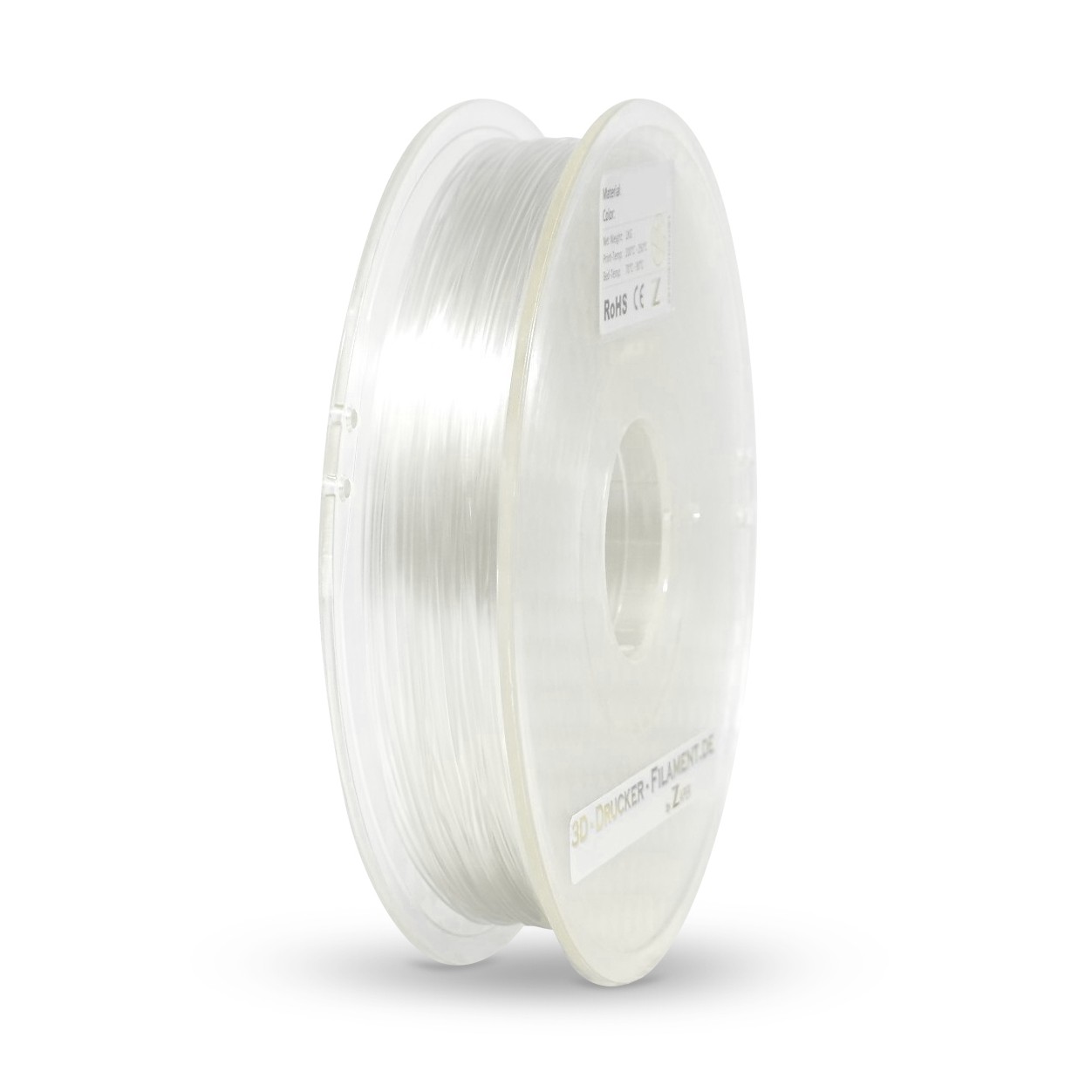 Z3D NYLON PA12 1,75mm TRANSPARENT-SEMI 500g 3D Drucker Filament für RC & Drohne