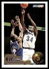 Isaiah Rider 1993-94 Fleer #5 Timberwolves NBA READ FREE SHIPPING AutographDen