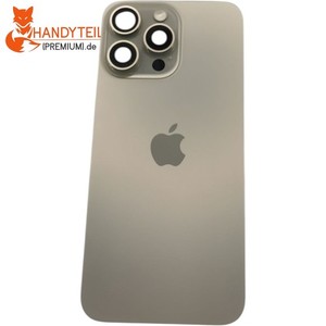 100% Original IPHONE  15 Pro Max Akkudeckel Natural  Backcover Nfc Blitz  Grad A