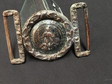 Confederate Civil War Virginia Belt Buckle Two Piece Tongue Wreath Belt Plate