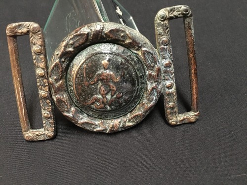 Confederate Civil War Virginia Belt Buckle Two Piece Tongue & Wreath Belt Plate