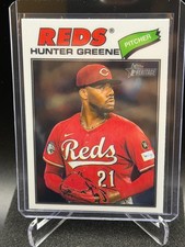 Hunter Greene 2026 Topps Heritage Chrome Base #53 - Cincinnati Reds