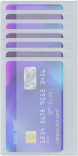 SET OF 2 Wallet Inserts Replacement 6 Page Card Holder for Bifold or Trifolds Wa