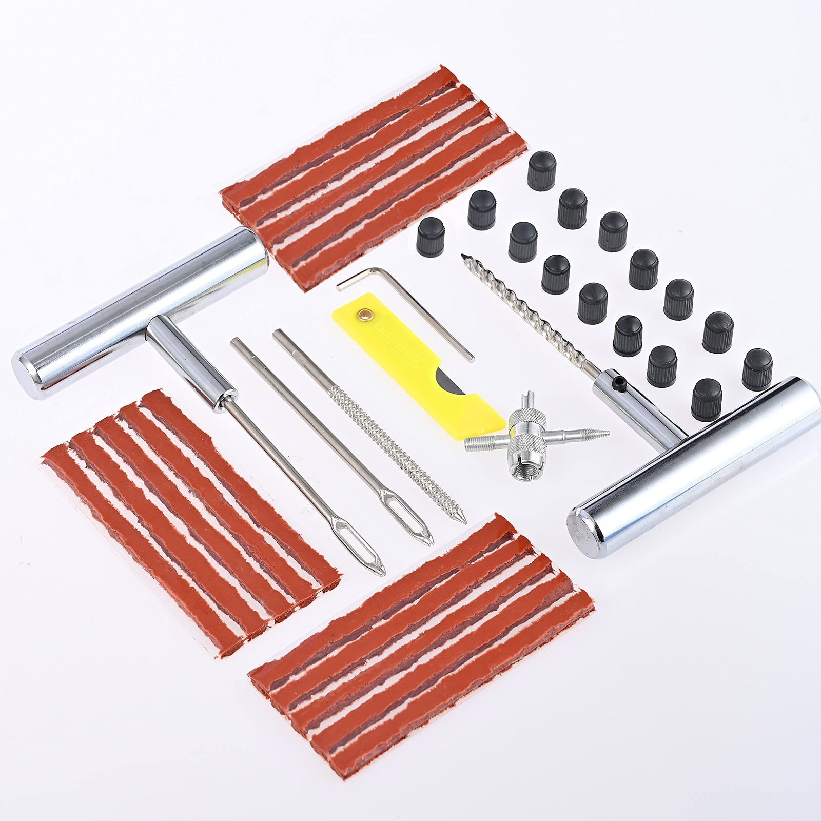 Pcs Kit Riparazione Pneumatici Auto Moto Professionale Rapida Kit Ripara - Miniatura 23
