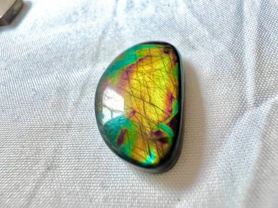 10 Carat Natural Spectrolite from Finland cabochon Jewelry Making Gift for Her