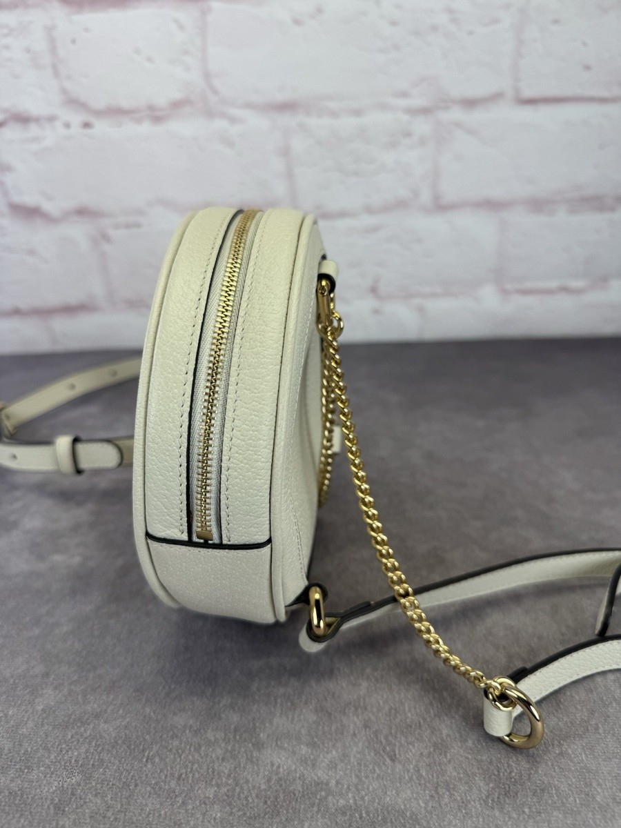 Gucci Textured Calfskin Web Mini Ophidia Round Backpack  display picture 1