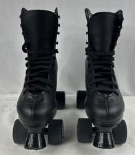 C SEVEN C7 Skates- Quad Roller Skates Retro Design Black Size 7 - Lightly Used