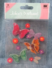 Jolee's Boutique Stickers COLORFUL BUTTERFLIES Dimensional SD1