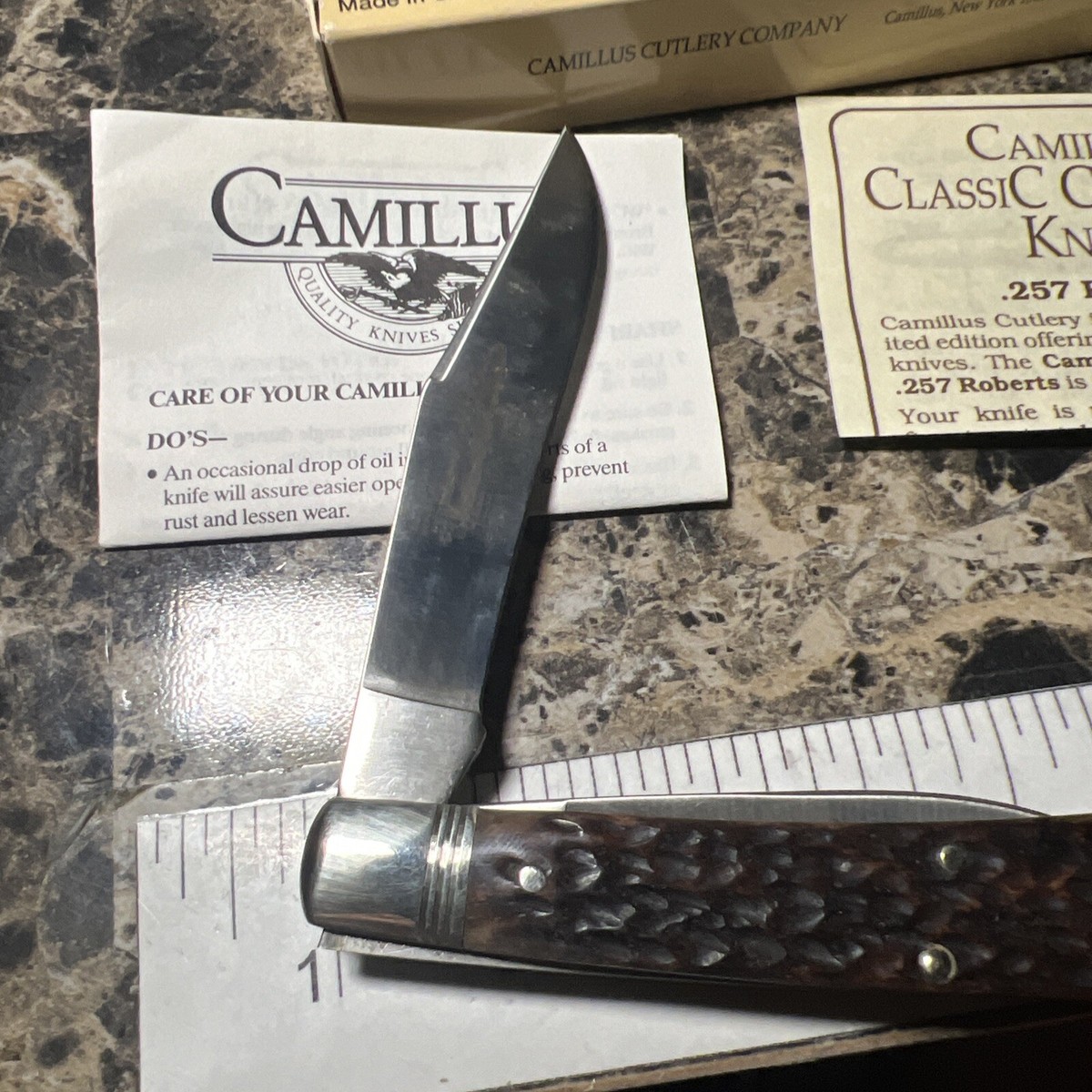Camillus Classic Cartridge Knife .257 ROBERTS w/ Box Camillus Classic Cartridge Knife .257 ROBERTS w/ Box