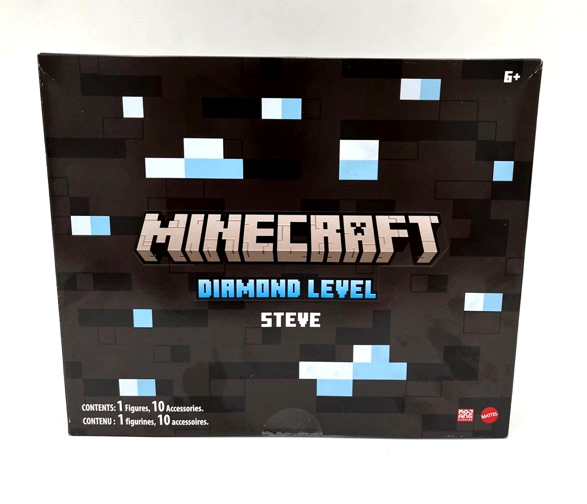 Minecraft Diamond Level Steve Collector Figure Exclusive Mattel