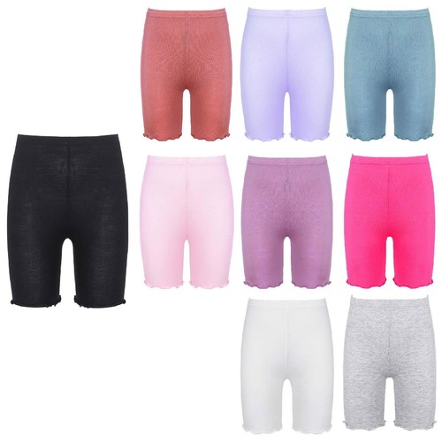 Kids Girls Shorts Running Pants Yoga Undershorts Bike Jogger Elastic Waist Soft - Picture 5 of 126