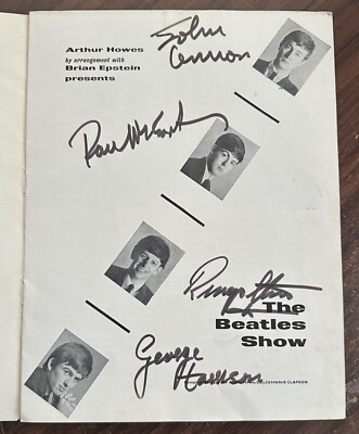 AUTUMN 1963 TOUR PROGRAMME SIGNED ON BEHALF OF THE BEATLES BY NEIL