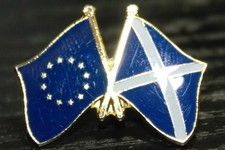 EUROPEAN UNION & SCOTLAND EU & SCOTLAND FRIENDSHIP Metal Lapel Pin Badge *NEW*