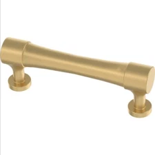 Franklin Brass P45993K-117 Brushed Brass 3" Flared Crib Cabinet Drawer Pull