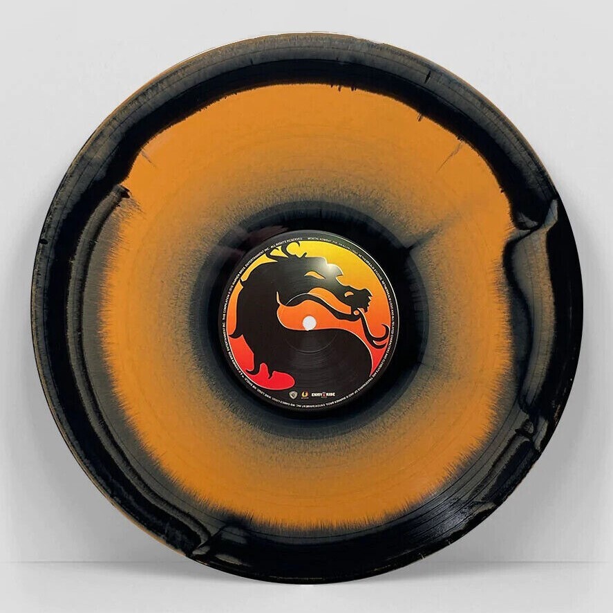 Mortal Kombat I & II Arcade Game Vinyl Soundtrack LP MK1 Logo