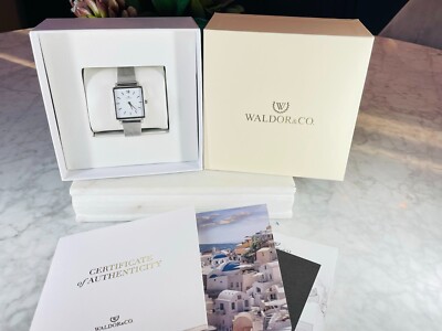 WALDOR CO Delight 32 Chelsea Mesh Strap Watch in Silver