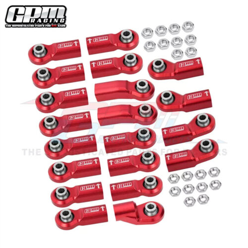 GPM 7075Alu For Original Full Set Link Bar Ends AXIAL 1/6 SCX6 Jeep Trial Honcho - Picture 13 of 14
