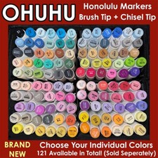 OHUHU HONOLULU Brush + Broad Tips - Choose Your Marker Colors (NEW) Mix & Match!