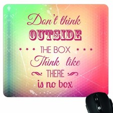 Mouse Pad - Motivational Quote Printed - Rubberized Non slippery. Custom it