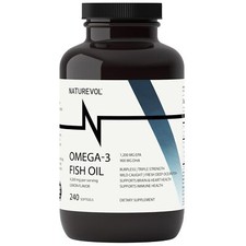 Triple Strength Omega-3 Fish Oil 4200mg Lemon 240 Softgels EPA DHA