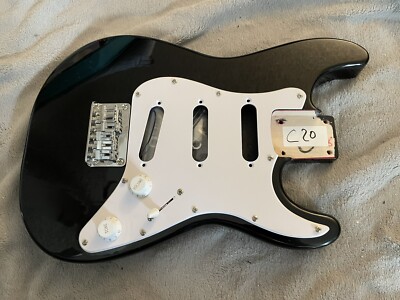 Squier by Fender Mini Stratocaster Strat Short Scale Guitar Body Black