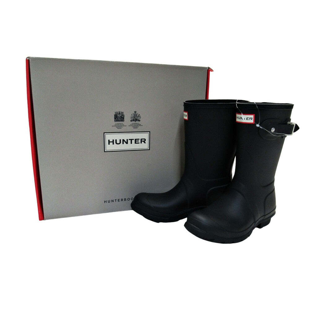 靴 HUNTER short boot UFS7000RMA Hunter Original Short Women's Rain Boots - Black, US 7