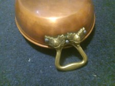 Ruffoni Historia Hammer Copper Oval Roasting Pan with Acorn Handles  ITALY 