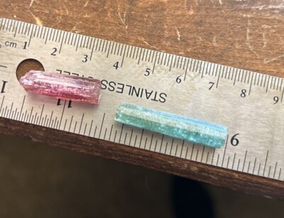 Double Terminated Tourmaline Crystal Pair- Himalaya Mine, California Pink/blue