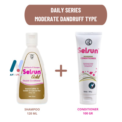 Selsun Gold シャンプー 375ml 2本セット SELSUN Gold Anti-Dandruff Moderate Level Shampoo Double