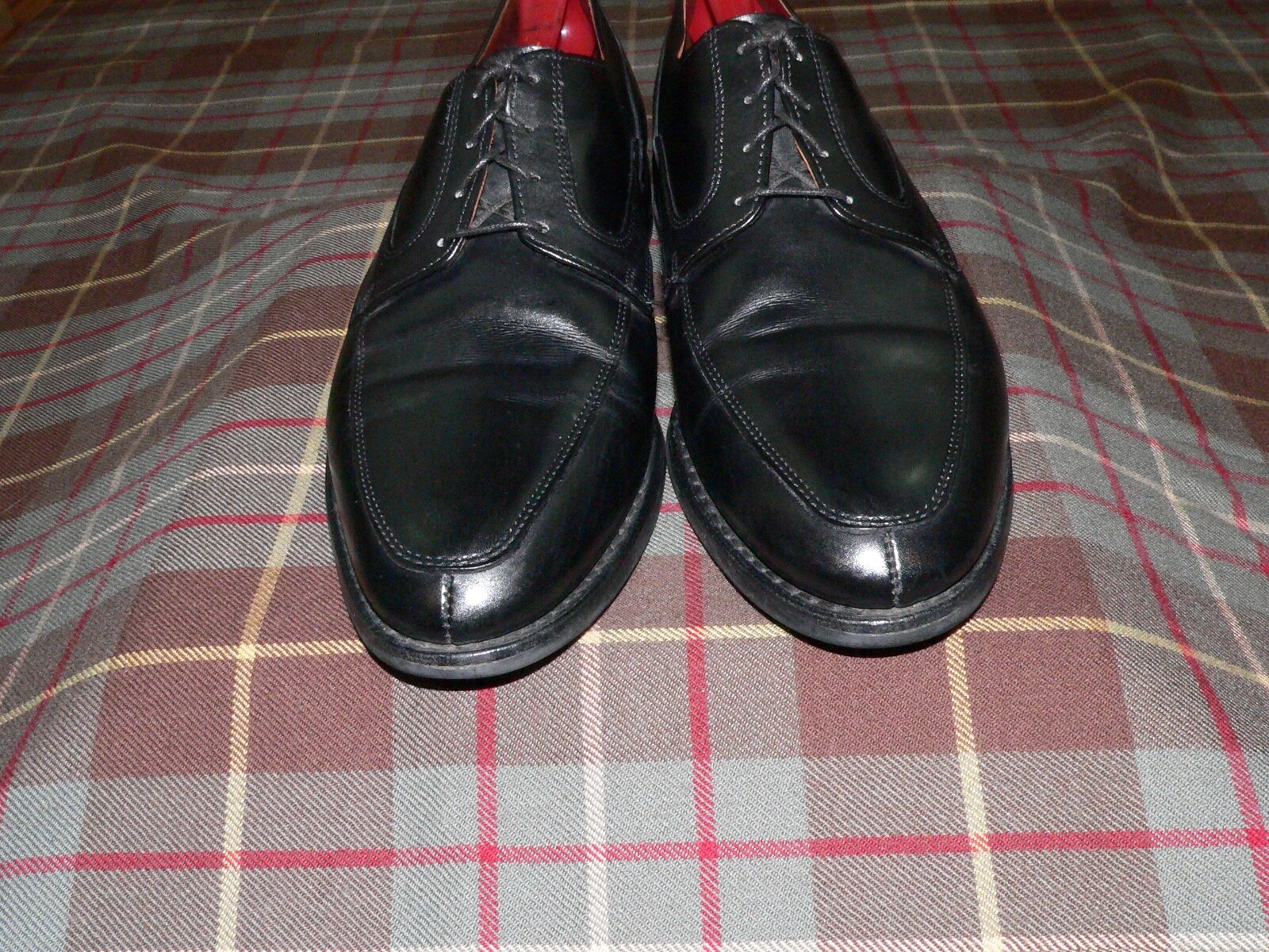 SAOLA Scarpe derby Allen Edmonds "Montgomery" nere con punta divisa 3102 da uomo taglia 10 D US