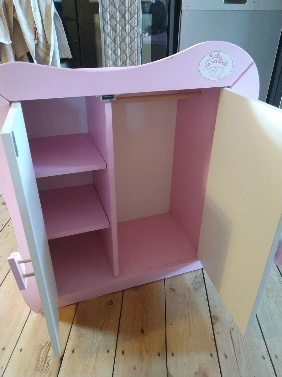 Baby annabell wooden wardrobe deals
