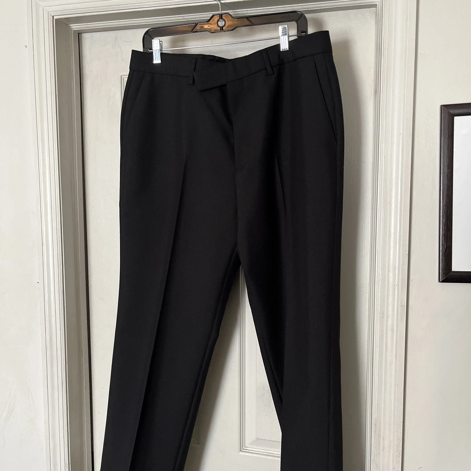 Pantalon homme Gucci laine noire mohair 