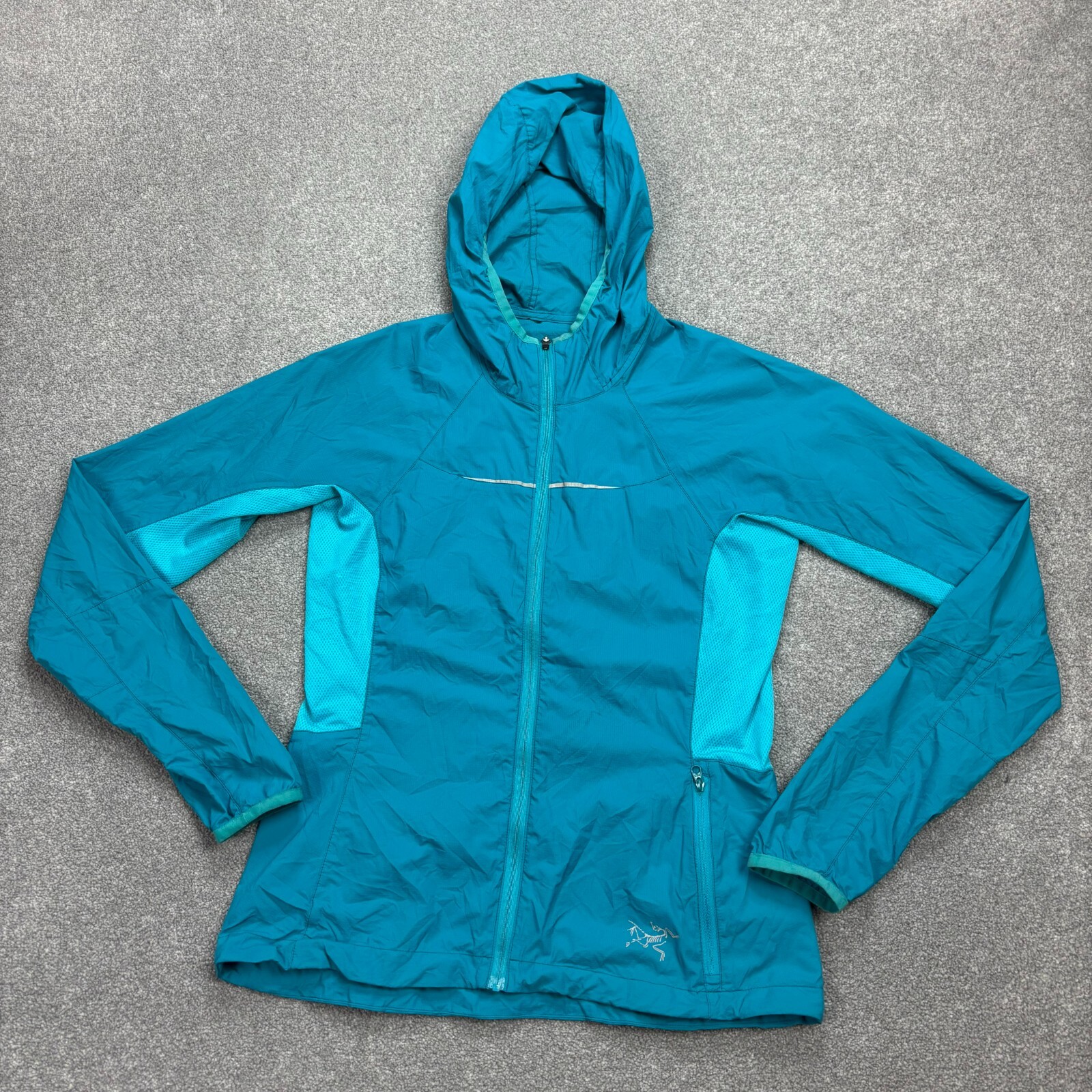 ARC'TERYX Arcteryx Giacca Donna X Small Blu Escursionismo Pioggia Sci Felpa Cappotto Leggero Donna