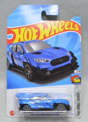 Hot Wheels HW Drag #81 Ford Mustang Mach-E Electric Car Blue 2/10  B5