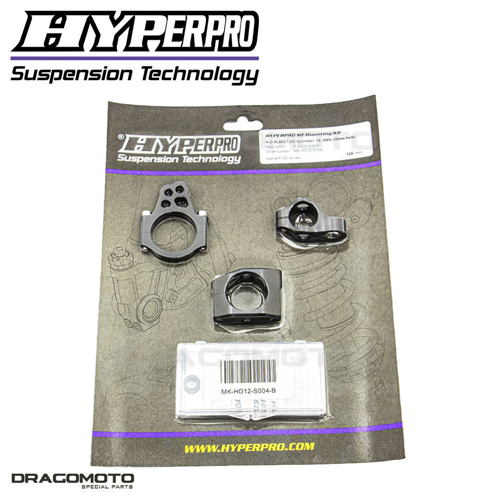 Kit de montage HYPERPRO MK-HD12-S004-B pour Harley XL 1200 T 2014-2017