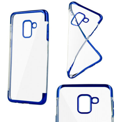 HUAWEI P40 LITE E Bumper Plating Soft Schutz Cover Handy Case Hülle Tasche BLAU