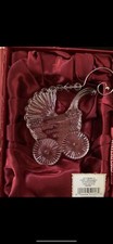 Waterford Crystal 2013 Baby's First ornament with Pink enhancer MIB