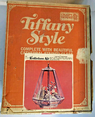 Craft HouseTiffany Style Terrarium Kit Crystal Clear Glass Model #150