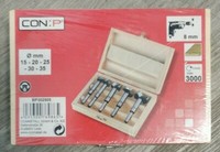 Connex Forstnerbohrersatz 5-Teilig Ø 15, 20, 25, 30, 35 Mm GrößE Schaft Ø 8 Mm