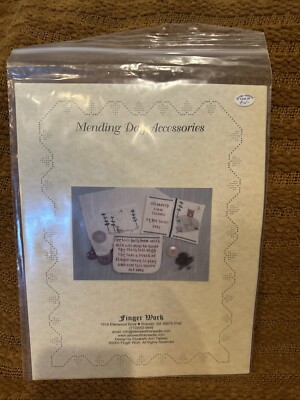 Finger Work - Mending Day Accessories - cross stitch 2003