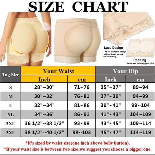 Buttock Padded Bum Pants Hips Enhancer Shaper Butt-Lifter Boyshorts Underwear - Picture 18 of 25
