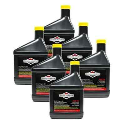 Briggs and Stratton 100005 SAE30 Engine Oil, 18 oz Bottle Lawn Mower Oil 6-PACK