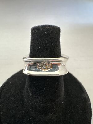 Tiffany & CO. 1837 Sterling Silver Vintage Square Ring | eBay