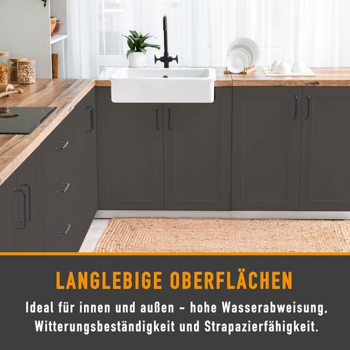SEEBAUER vernice opaca fai da te per interni ed esterni - vernice ibrida per legno metallo plastica - Foto 15 di 168